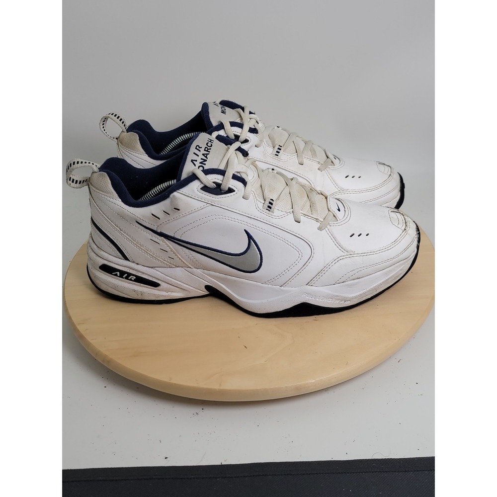 Nike Air Monarch IV Men Size 12 D Running Shoe White Athletic Training Sneaker